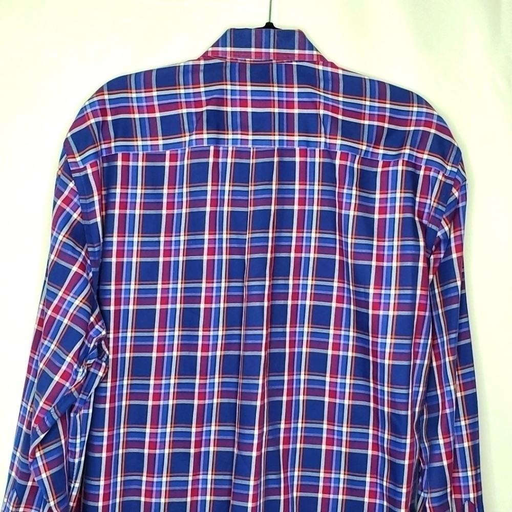 Peter Millar Cotton Button Down Shirt Size XL Plaid Long‎ Sleeve Casual - Picture 6 of 14